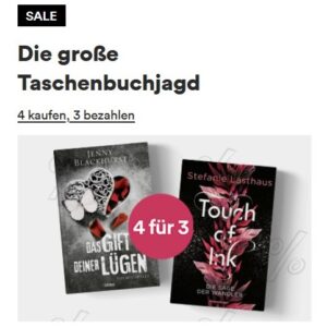 Thalia - Taschenbuchjagd: 4 kaufen, 3 bezahlen** (ausgewählte Bücher)