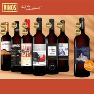 🍷 Vinos Festwein Paket: 6 Flaschen Rotwein (0,75l) + 1x Magnum Flasche (1,5l) für 29,99€