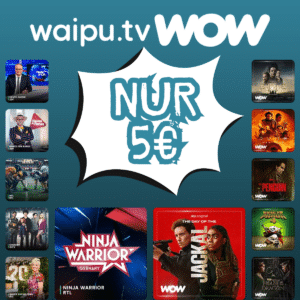 BESTER TV-DEAL ENDET 😲 1 JAHR GRATIS: WOW Serien und Filme + 267 TV-Sender für 5€ mtl. (auch in HD!) - waipu.tv