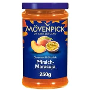 Mövenpick Gourmet-Frühstück Pfirsich-Maracuja, Fruchtaufstrich, 250 g für 1,55€ (statt 2,79€)