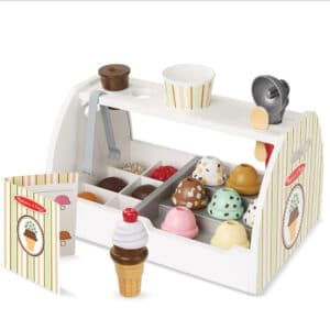 Melissa &amp; Doug Eisdiele aus Holz, 28-teilig für 39,99€ (statt 51,99€)