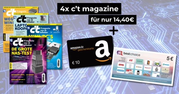 c't-Miniabo mit 15€ Bonus