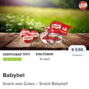 0,50€ Cashback auf Mini Babybel bei Marktguru