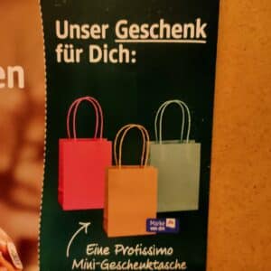 GRATIS bei dm: Profissimo Mini-Geschenktasche - NUR mit Original Print Coupon 🤩🎅