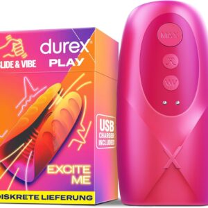 Durex Slide & Vibe Masturbator 🔨 Sex Toy mit 3 Leck- & 7 Vibrationsmodi für 46,65€ (statt 71,50€)