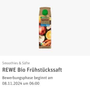 Rewe Produkttest REWE Bio Frühstückssaft