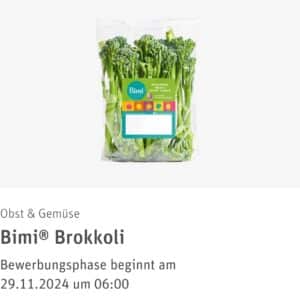 ✅Vorankündigung REWE Produkttest : Bimi® Brokkoli Obst &amp; Gemüse