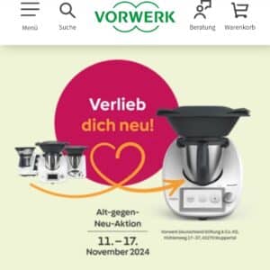 Bis zu 400 Euro Rabatt,- beim Tausch &#034;Alt gegen Neu-, bei Thermomix ( Vorwerk )