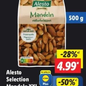 Vorankündigung!!! Alesto Mandeln 500g bei Lidl mit der App ab 25.11.2024 für 3,45€