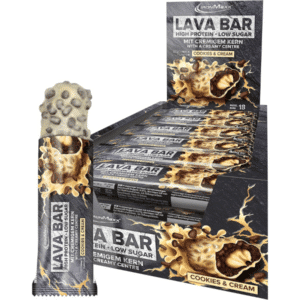 IronMaxx Lava Bar Protein Bar 🍪 Cookies and Cream 18 x 40g im Sparabo jederzeit kündbar ab 12,34€ (statt 35,82€)