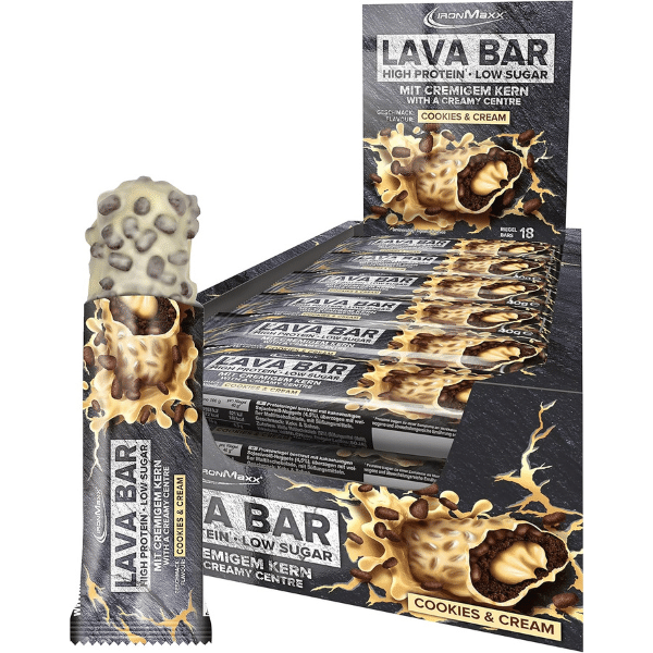 Thumbnail IronMaxx Lava Bar Protein Bar 🍪 Cookies and Cream 18 x 40g im Sparabo jederzeit kündbar ab 12,34€ (statt 35,82€)