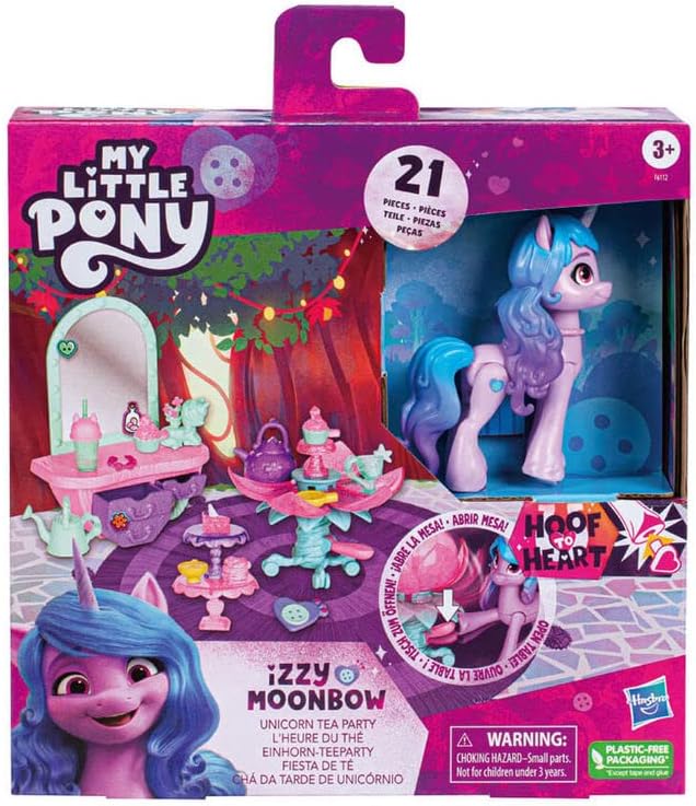 Thumbnail My little Pony 🦄 Teeparty Izzy Moonbow, Hoof to Heart Pony, 21 Accessoires für 3,55€ (statt 22€)