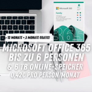 💼 Microsoft 365 Family: Mega-Deal für 6 Personen! 🎉