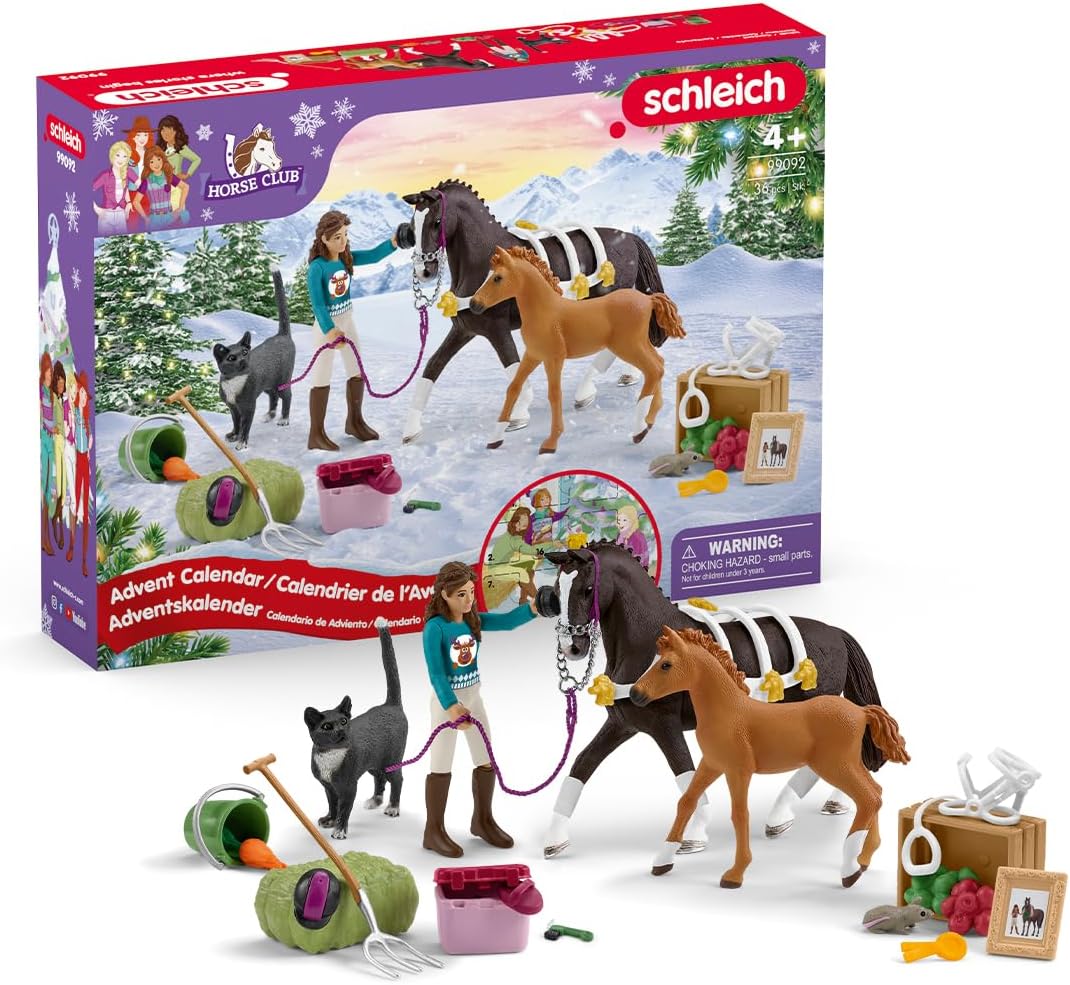 Schleich 99092 Adventskalender 🐴 Horse Club 2024 Spielset mit 36 Teilen für 15€ (statt 27€)