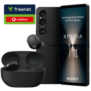 474€ Ersparnis zu Idealo?! ⭐️ Sony Xperia 1 VI (256GB) für 29€ + Sony Noise Cancelling Kopfhörer + 50€ Wechselbonus + 40GB 5G &amp; LTE Allnet für 34,99€/Monat (Vodafone green LTE)