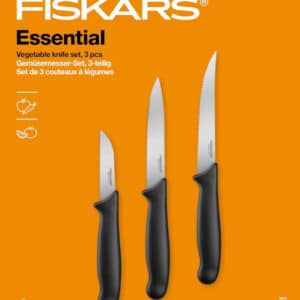 Fiskars Gemüsemesser-Set, 3-teilig in schwarz für 7,99€ (statt 11,99€)