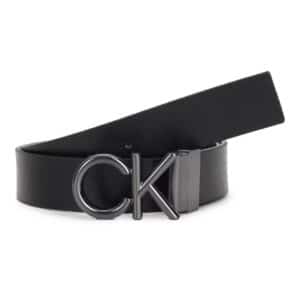 Calvin Klein Herren Ledergürtel - Länge 105 cm in schwarz für 15,73€ (statt 45,49€)