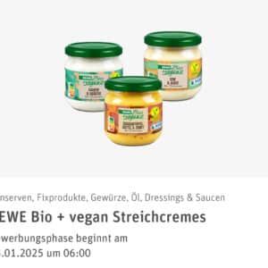 REWE Produkttest - REWE Bio &#043; vegan Streichcremes