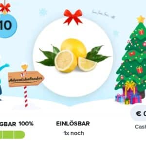 40 ct Cashback auf Zitronen bei Marktguru ( Türchen Nummer 10 )