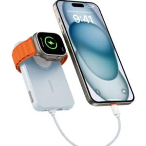 VEGER Mini Power Bank 20W PD, 10000mAh Powerbank mit Eingebautem Apple Kabel, mit Apple Watch Laden, 2x USB-C in verschiedenen Farben für 11,04€(statt 26,99€)