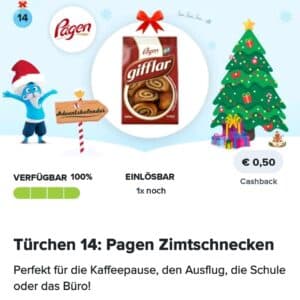 50 ct Cashback auf Pågen Zimtschnecken