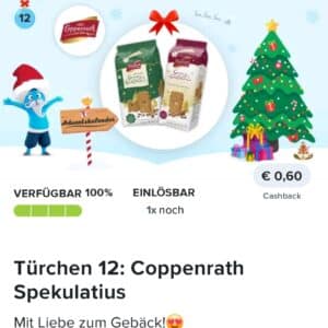 0,60€ Cashback auf Coppenrath Spekulatius bei Marktguru &amp; scondoo