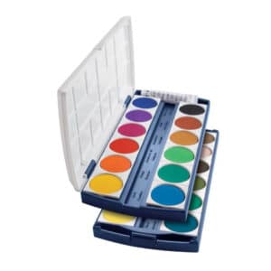 Herlitz Malfarben   bzw. Deckfarbkasten, 24 Farben inklusive Deckweiß für 6,99€(statt 13,94€)