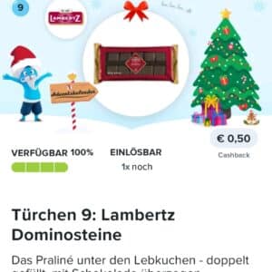 0,50€ Cashback auf Lambertz Dominosteine bei Marktguru