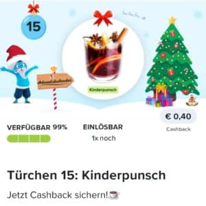 0,40€ Cashback auf Kinderpunsch bei Marktguru