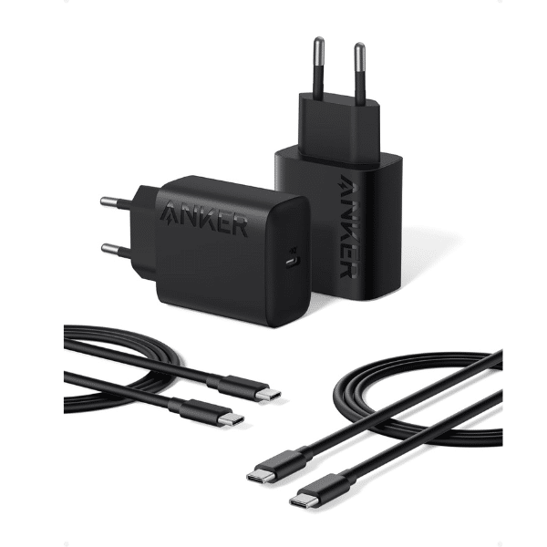 2er-Set Anker 25W USB-C-Ladegerät inkl. 2 USB-C-Kabel für 12,99€ (statt 20€)