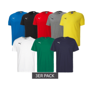 Puma 3er Pack T-Shirts TeamGOAL 23 für 16€ plus 5,99€ Versand oder 6 T-Shirts ohne Versandkosten (statt 25€)