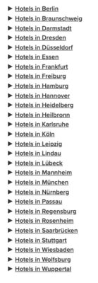 Premier Inn Stadtübersicht