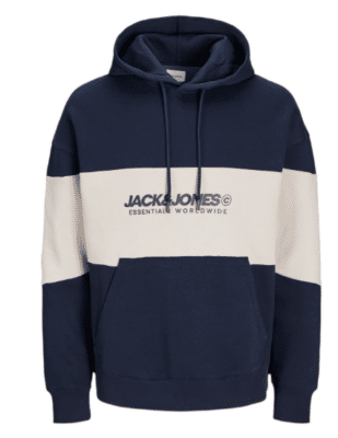 JACK & JONES Elegacy Blocking Herren Hoodie Blau