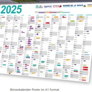 📅Gratis boerse.de-Börsenkalender 2025 im DIN A1 Format bestellbar.