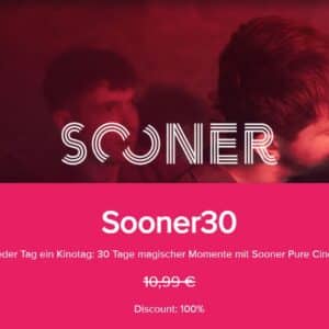 Streaming-Anbieter Sooner für 30 Tage gratis testen