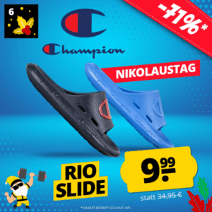 Champion Slide Rio Badelatschen in versch. Farben für 14,94€ (statt 21€)