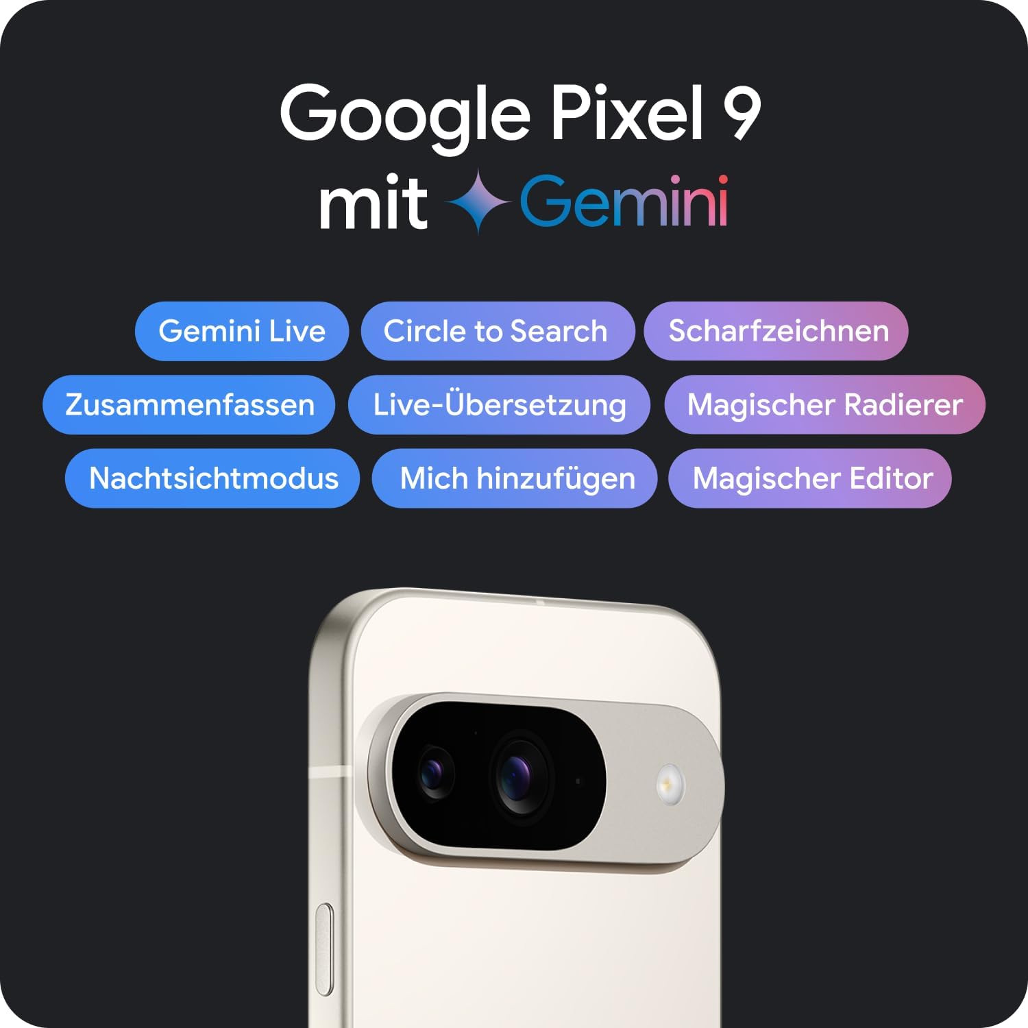 Google Pixel 9 mit Gemini - darunter die Features