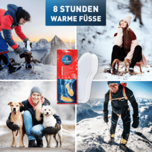 🥶 Kalte Füße? 👣👉 5 Sohlenwärmer von The Heat Company - für 8 Stunden warme Füße - für nur 12,66€ = 37% Ersparnis! 🌞🚀