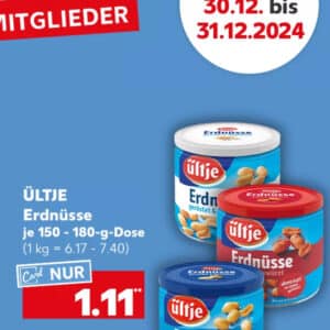 Kaufland: ültje Erdnüsse nur 1,11€ mit Kaufland Card