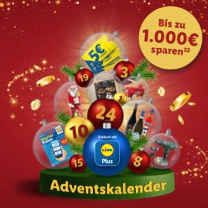 LIDL Adventskalender 2024 - täglich neue Coupons - heute: 10% Rabatt für Weine und Spirituosen im Lidl-Onlineshop! 🚀