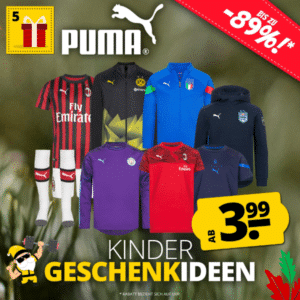 Puma Kinder Geschenkideen bei SportSpar – z.B. Winterjacke für 24,94€ (statt 38€)