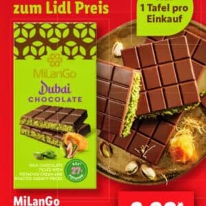 Dubai Schokolade 3,99 € bei Lidl