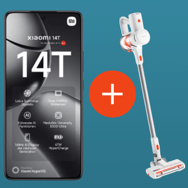 Thumbnail Eff. GRATIS und satte Ersparnis! 😀 Xiaomi 14T (256GB) für 99€ + Xiaomi Vacuum Cleaner GRATIS + 17GB 5G/LTE Allnet für 9,99€/Monat (Telefonica Allnet)