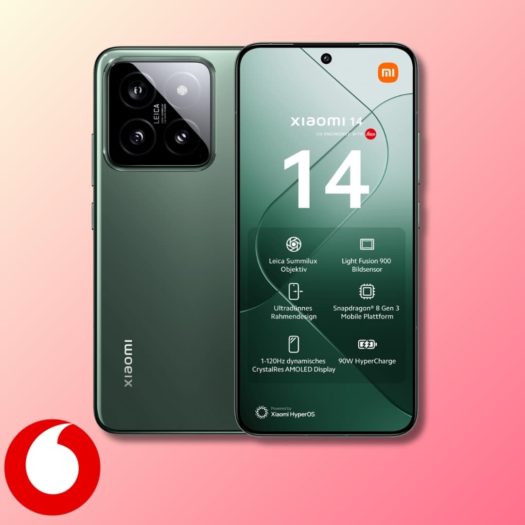 Thumbnail Eff. GRATIS und 45€ Ersparnis 💥 Xiaomi 14 (512GB) für 49,95€ + 35GB 5G/LTE Allnet für 34,99€/Monat + 200€ Wechselbonus + 999GB geschenkt (Vodafone Smart Lite Spezial)