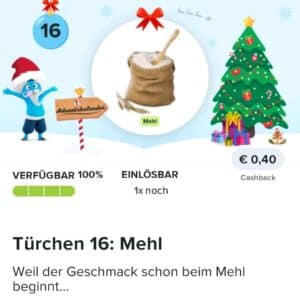 0,40€ Cashback auf Mehl bei Marktguru