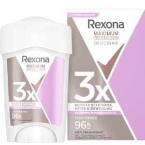 Preisfehler :6x 45ml Rexona Women Maximum Protection Anti Transpirant Deo Creme Confidence Deodorant für 3,79€ (statt 32,70€)