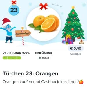 0,40€ Cashback auf Orangen bei Marktguru