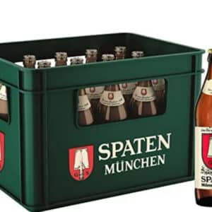 SPATEN Münchner Hell Flaschenbier 5,2%, MEHRWEG im Kasten, Helles Bier aus München 20x0,5L für 13,29€ (statt 17,99)