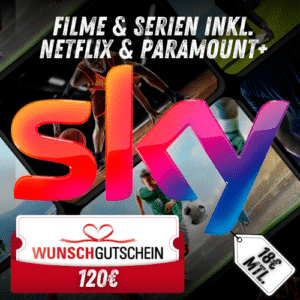 📺 Sky X-Mas Special: Sky &#043; GRATIS Netflix, Paramount&#043; und 120€ Wunschgutschein!