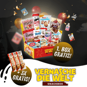 🍫 EXKLUSIV: Vernasche die Welt - 1. Box GRATIS (Abo) + 3x kinder Criypy Riegel